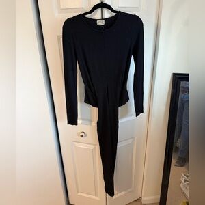 Nation LTD Woman’s Black Long Sleeve Wrap Knit Top